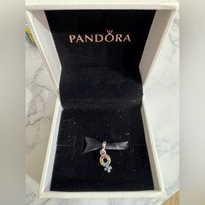 Pandora Silver Charm with Multicolor Accents